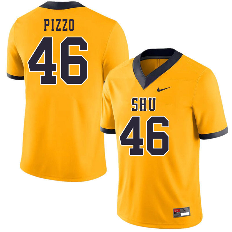 Men-Youth #46 Isaiah Pizzo Siena Heights Saints 2023 College Football Jerseys Stitched-Gold